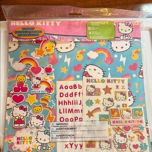 12 by 12 Hello Kitty scrapbook Set - Pink and Blue